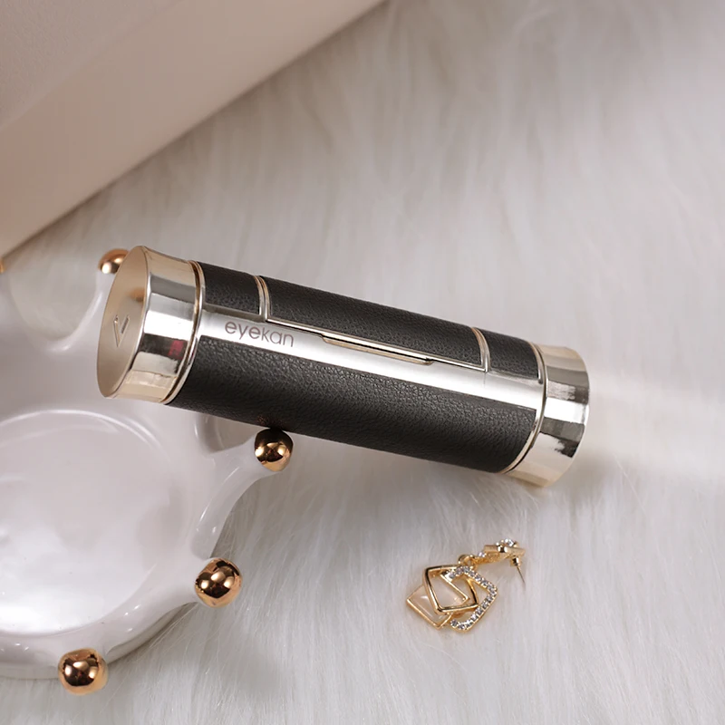 

2022 Elegant Lipstick Contact lens case women Luxury Colored Contact Lens Container Portable Travel Lens Storage Gift For Girl