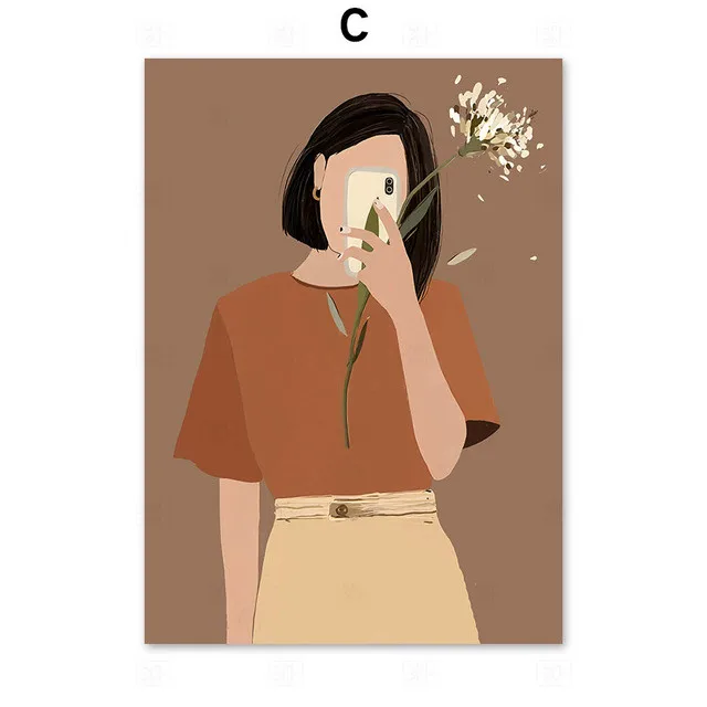 Abstract Fashion Vintage Girl Plant Wall Art Canvas Painting Nordic Posters And Prints Wall Pictures For Living Room Decor
Abstract Fashion Vintage Girl Plant Wall Art Canvas Painting Nordic Posters And Prints Wall Pictures For Living Room Decor