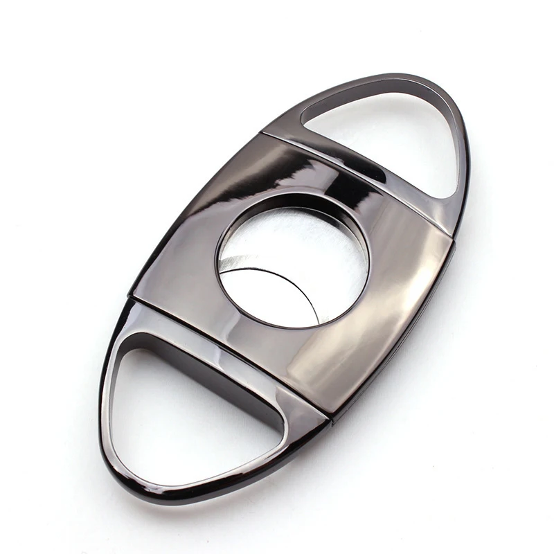 

Black Cigar Cutter Stainless Steel Sharp Blades Scissors Excellent Smoking Accessory for Men Smooth Cigar Tool