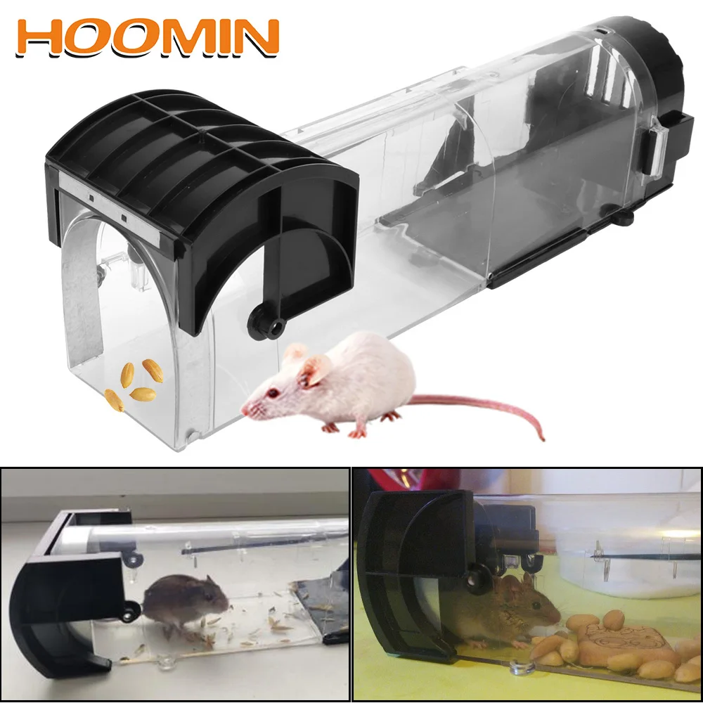 HOOMIN Smart Self-locking Mousetrap Household Mouse Catcher Rodents Trap Safe Firm Reusable Transparent for Indoor Outdoor
HOOMIN Smart Self-locking Mousetrap Household Mouse Catcher Rodents Trap Safe Firm Reusable Transparent for Indoor Outdoor