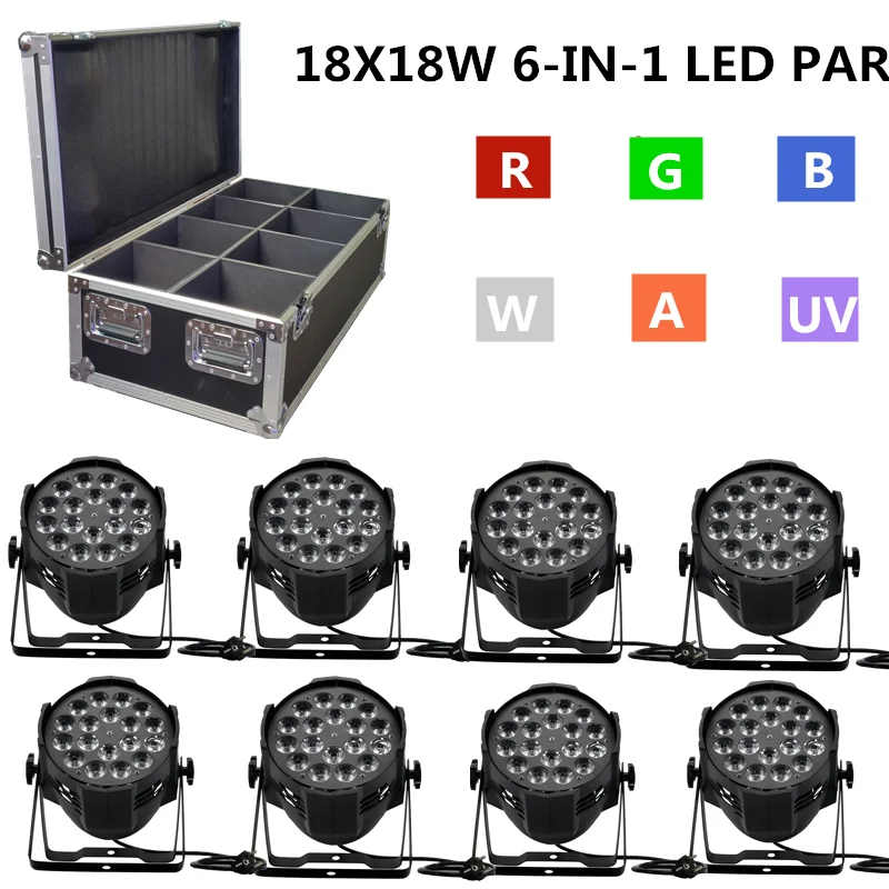 8 шт./18X18W RGBWA + UV 6IN1 светодиодный PAR + F светильник чехол DMX светодиодный Светодиодный светильник для мытья профессиональный сценический DJ обор...
8 шт./18X18W RGBWA + UV 6IN1 светодиодный PAR + F светильник чехол DMX светодиодный Светодиодный светильник для мытья профессиональный сценический DJ обор...