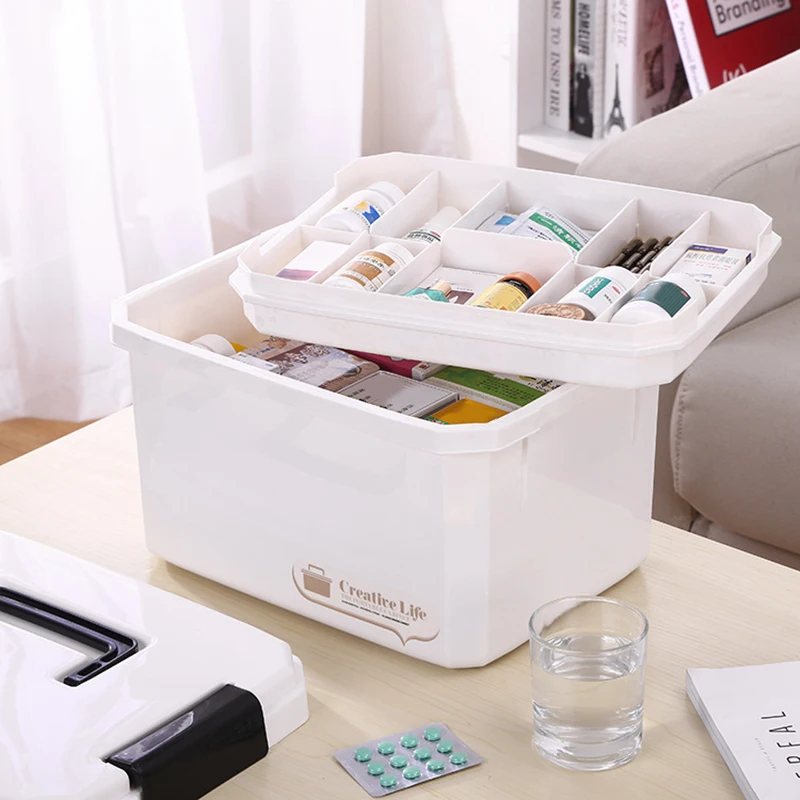 Portable First Aid Kit Plastic Box Multi-Functional Cabinet Family Emergency Kit Box PR Sale
Portable First Aid Kit Plastic Box Multi-Functional Cabinet Family Emergency Kit Box PR Sale