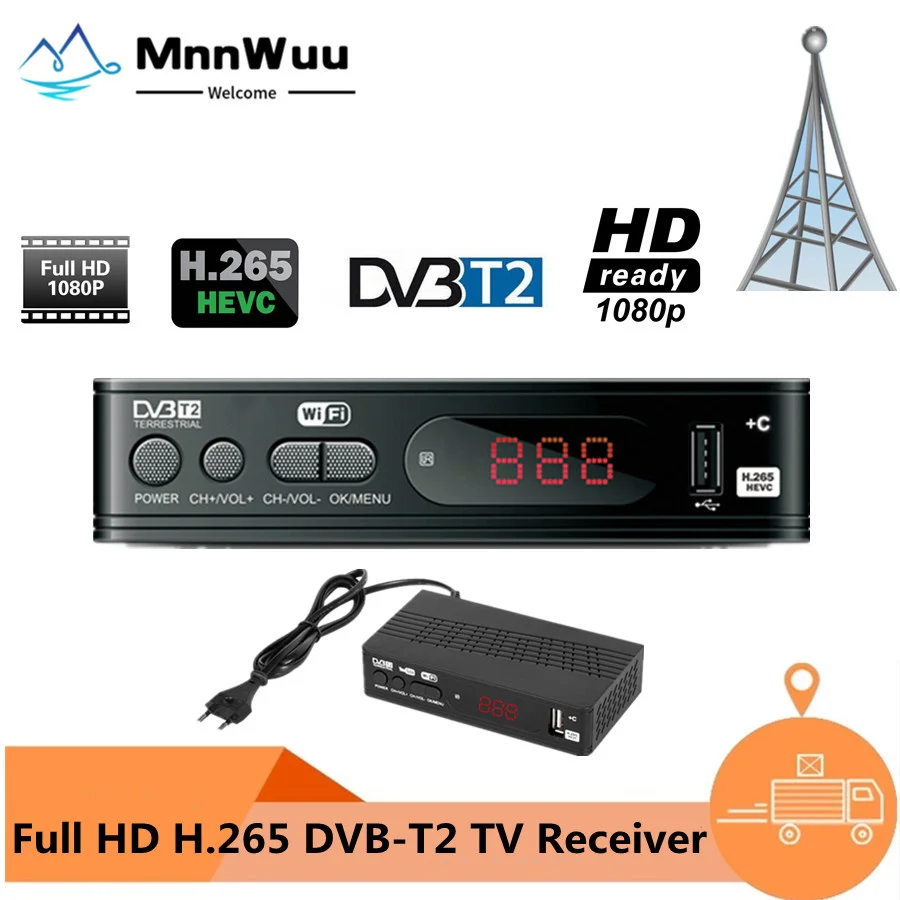 DVB T2 ТВ тюнер Vga коробка для цифровой приемное устройство Wi Fi приемник DVBT2 C