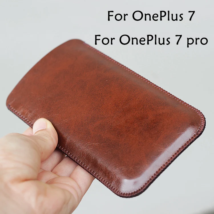 Универсальная кобура для телефона OnePlus7 прямой кожаный чехол в стиле ретро OnePlus 7