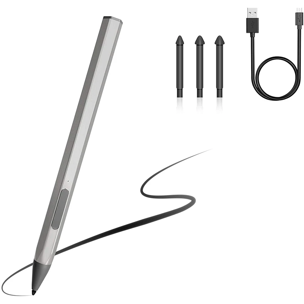 Стилус для планшета Surface Pro 7, 6, 5, 4, универсальный, со сменным наконечником, USB, перезаряжаемый, аксессуары для карандашей дюйма
Стилус для планшета Surface Pro 7, 6, 5, 4, универсальный, со сменным наконечником, USB, перезаряжаемый, аксессуары для карандашей дюйма