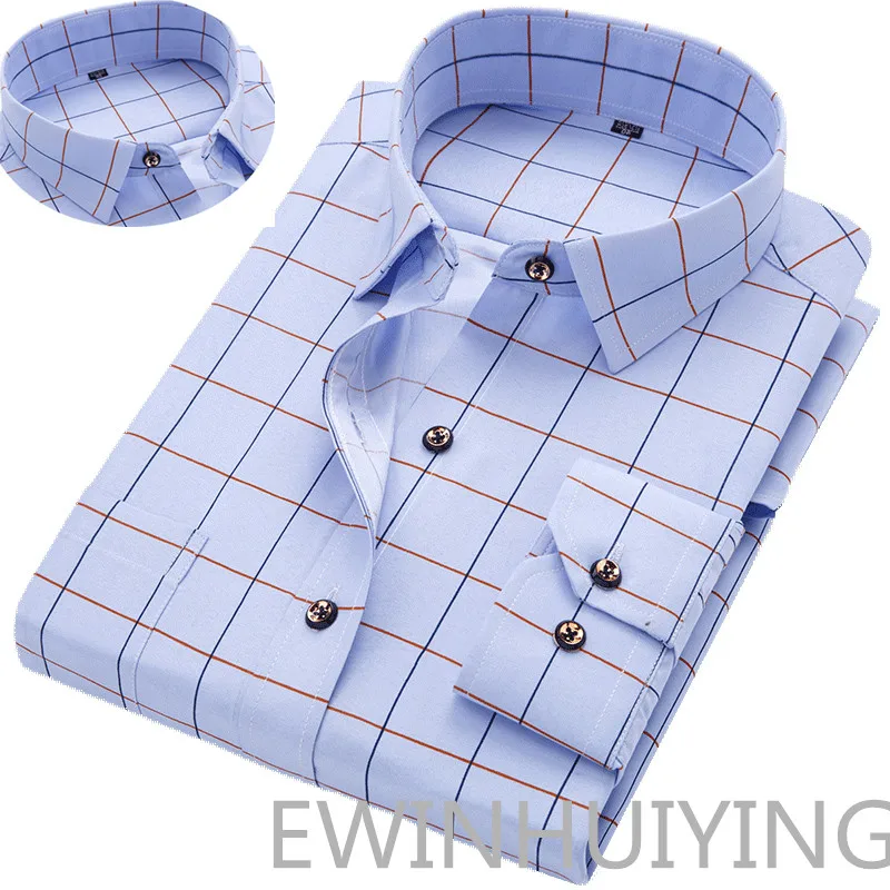 Fashion Hot Sale Men's Long-sleeve Shirts Young Men's Korean Slim Business Shirts Casual All-match Plaid Square Collar Shirts
Fashion Hot Sale Men's Long-sleeve Shirts Young Men's Korean Slim Business Shirts Casual All-match Plaid Square Collar Shirts
