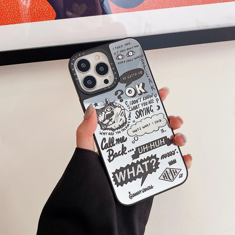 Fashion Street Brand Graffiti Letter Label Mirror Phone Case For iPhone 11 12 13 Pro XS Max X XR 7 8 Plus SE 2 Soft Cover
Fashion Street Brand Graffiti Letter Label Mirror Phone Case For iPhone 11 12 13 Pro XS Max X XR 7 8 Plus SE 2 Soft Cover