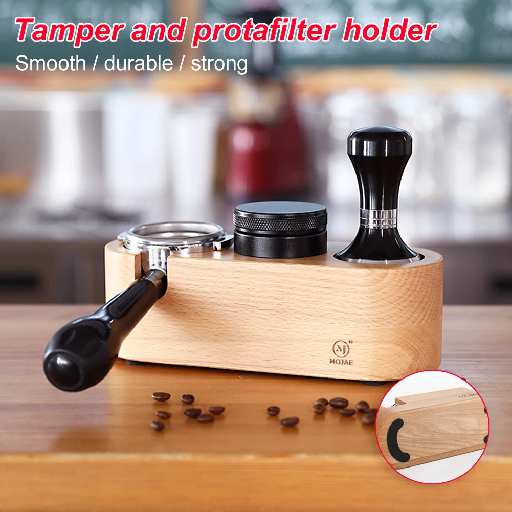 58mm Coffee Tamper Holder Filter Stand Beech Wood Espresso Distributor Mat Rack Coffee Maker Tool Accessories Barista Gift
58mm Coffee Tamper Holder Filter Stand Beech Wood Espresso Distributor Mat Rack Coffee Maker Tool Accessories Barista Gift