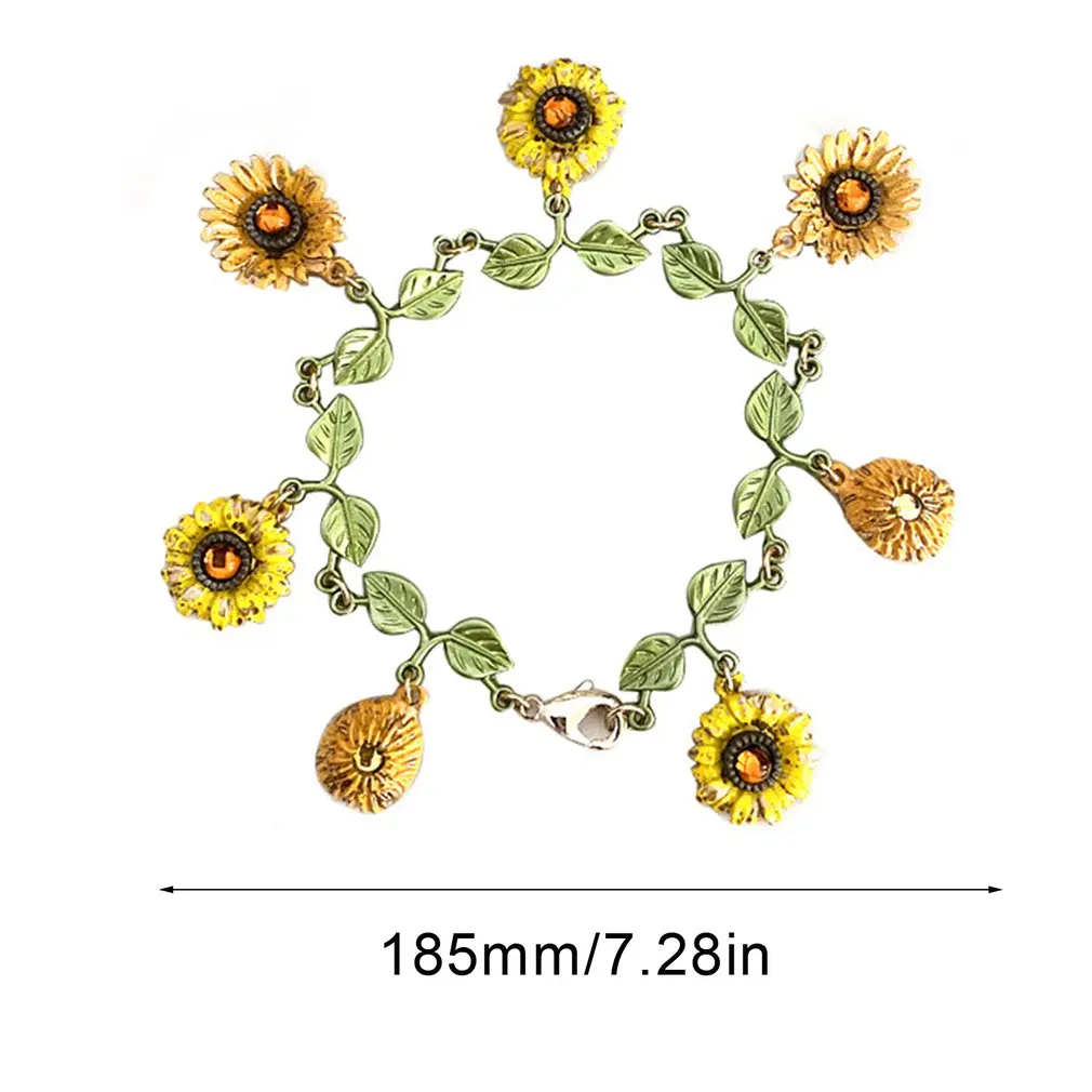 2020 New Vintage Art Bracelet Sunflower Series Bracelet Sun Flower Exquisite Bracelet Jewelry Handmade Enamel
2020 New Vintage Art Bracelet Sunflower Series Bracelet Sun Flower Exquisite Bracelet Jewelry Handmade Enamel