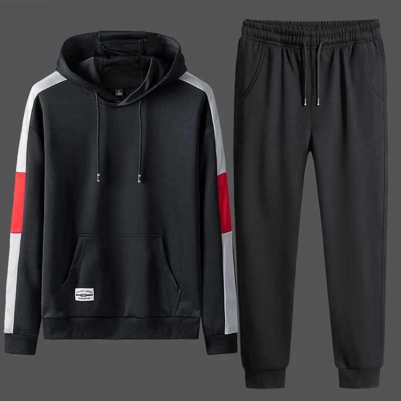 Autumn Pullover Hoodies Sweatshirts + Pants Sets Men's Sportswear Casual 2 Pieces Tracksuit Men Patchwork Track Suits Streetwear
Autumn Pullover Hoodies Sweatshirts + Pants Sets Men's Sportswear Casual 2 Pieces Tracksuit Men Patchwork Track Suits Streetwear