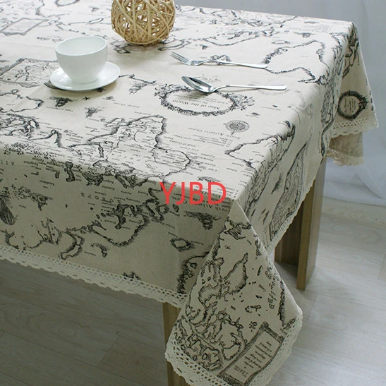 YJBD 2021 New Arrival Table Cloth World Map High Quality Lace Tablecloth Decorative Elegant Table Cloth Linen Table Cover
YJBD 2021 New Arrival Table Cloth World Map High Quality Lace Tablecloth Decorative Elegant Table Cloth Linen Table Cover