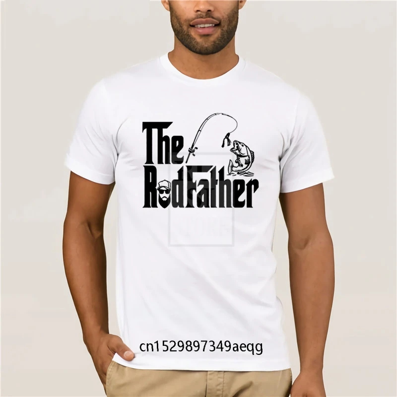 Фото Серая футболка Для мужчин Eodfather Fishinger приманки карп рыбалка Homme с круглым вырезом