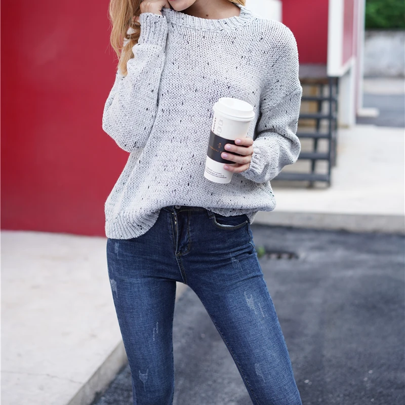 2021 Autumn Winter Sweaters for Female Long Sleeve Slim Pullover Sweater Women Grey Solid Basic Jumper O-neck Knitwear New Chic 
2021 Autumn Winter Sweaters for Female Long Sleeve Slim Pullover Sweater Women Grey Solid Basic Jumper O-neck Knitwear New Chic