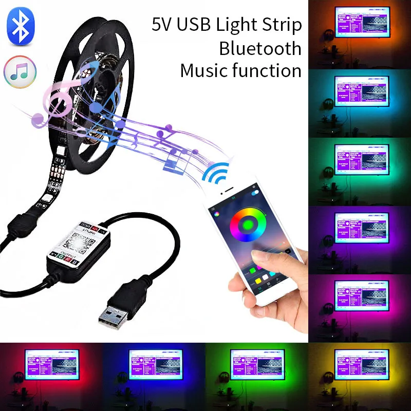 Светодиодные полосы Bluetooth WIFI контроллер гибкий RGB 5050 украшение подсветильник ка лампа светильник светящаяся строка для спальни
Светодиодные полосы Bluetooth WIFI контроллер гибкий RGB 5050 украшение подсветильник ка лампа светильник светящаяся строка для спальни