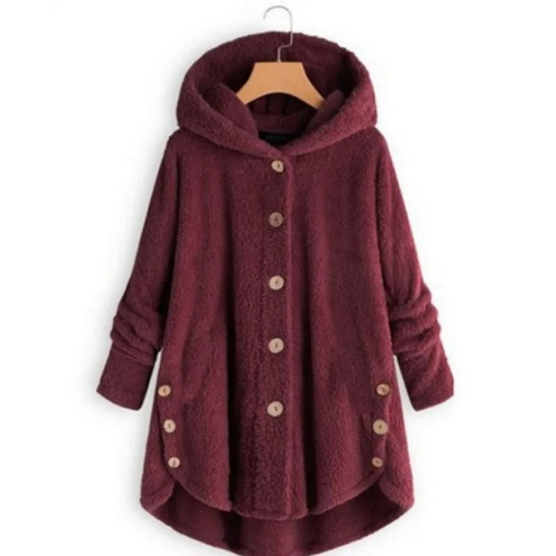 2021 New Winter Thicken Plush Hooded Coat Irregular Solid Color Loose Slim Long Sleeve Jacket Fashion Casual Womens Warm Sweater
2021 New Winter Thicken Plush Hooded Coat Irregular Solid Color Loose Slim Long Sleeve Jacket Fashion Casual Womens Warm Sweater