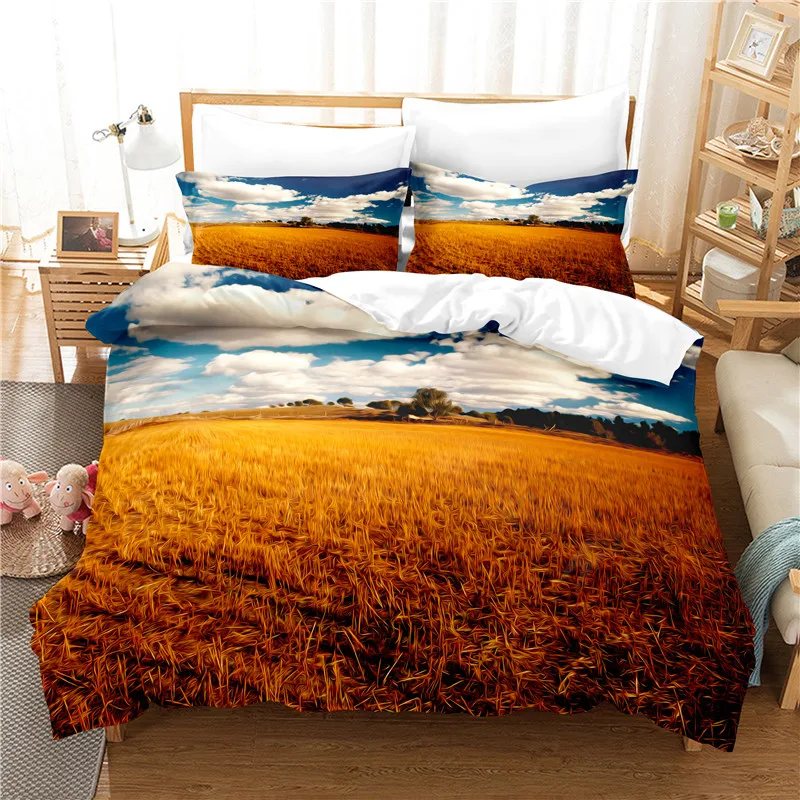Wheat Field Bedding Set Duvet Cover Set 3d Bedding Digital Printing Bed Linen Queen Size Bedding Set Fashion Design
Wheat Field Bedding Set Duvet Cover Set 3d Bedding Digital Printing Bed Linen Queen Size Bedding Set Fashion Design