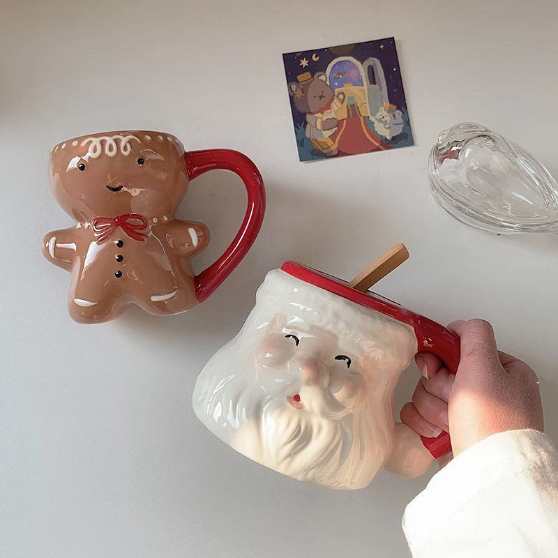 450ml Gingerbread Man Mug Cartoon Cute Kawaii Christmas Mug 3D Santa Claus Ceramic Cup Home Tea Cup New Year Couples Xmas Gifts
450ml Gingerbread Man Mug Cartoon Cute Kawaii Christmas Mug 3D Santa Claus Ceramic Cup Home Tea Cup New Year Couples Xmas Gifts