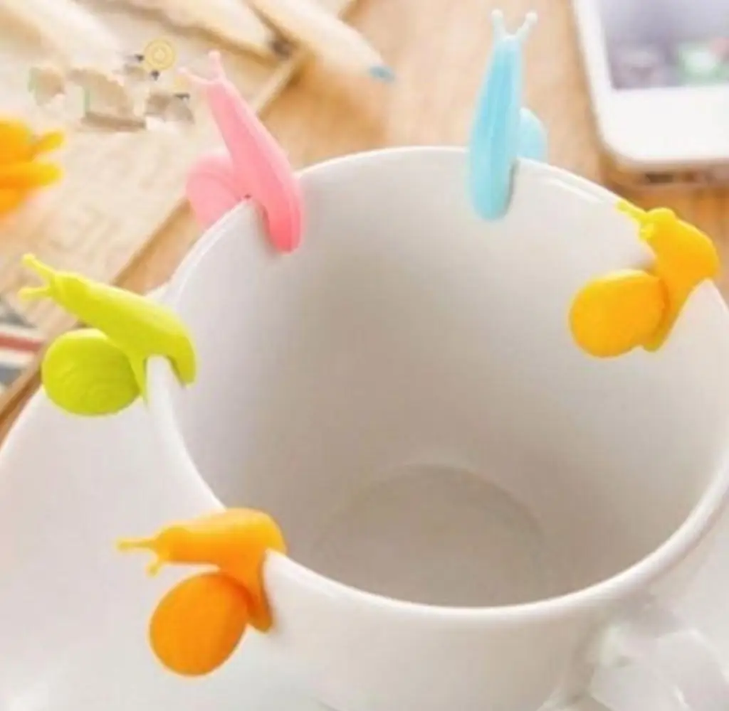 2021 Hottest Cute snail tea bag holder Food Grade Silicone Snail Shape Wine Glass Recognizer Multi Function Party Bar Tool
2021 Hottest Cute snail tea bag holder Food Grade Silicone Snail Shape Wine Glass Recognizer Multi Function Party Bar Tool