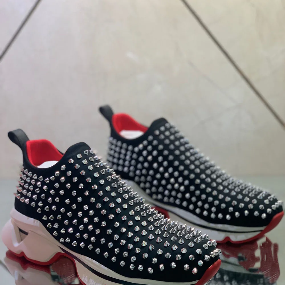 Туфли мужские/женские из натуральной кожи, роскошные повседневные ботинки с металлическими шипами, лоферы, массивные кроссовки, плоская по... 
Туфли мужские/женские из натуральной кожи, роскошные повседневные ботинки с металлическими шипами, лоферы, массивные кроссовки, плоская по...