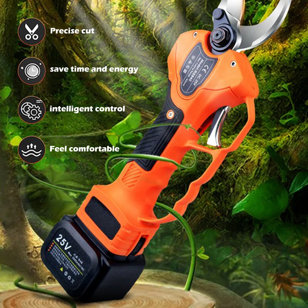 40mm Electric Pruning Shears Cordless Secateur Efficient Fruit Tree Bonsai Pruning Branches Cutter Gardening Tool Battery Pruner 
40mm Electric Pruning Shears Cordless Secateur Efficient Fruit Tree Bonsai Pruning Branches Cutter Gardening Tool Battery Pruner