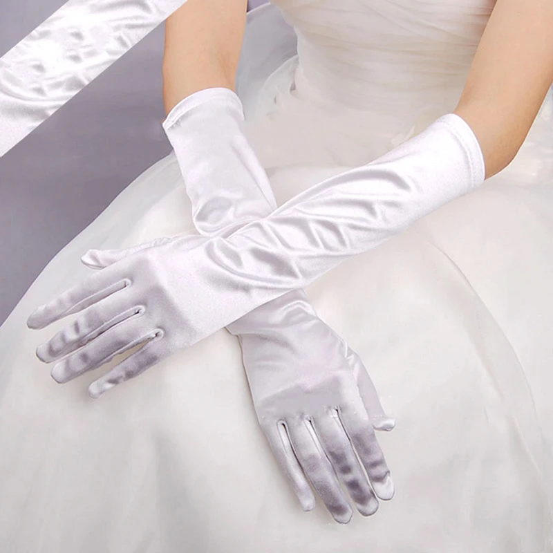 5 Colors Ladies 1 Pair Of Satin Gloves Solid Color Retro Long Finger Elbow UV Protection Opera Party Prom Costume Gloves
5 Colors Ladies 1 Pair Of Satin Gloves Solid Color Retro Long Finger Elbow UV Protection Opera Party Prom Costume Gloves