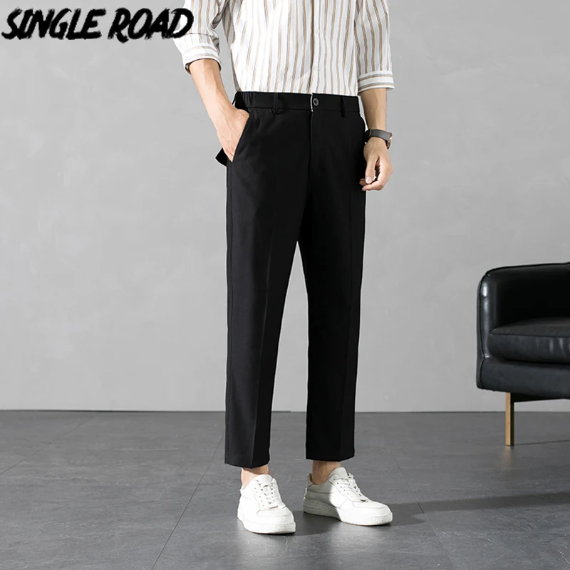 Single Road Mens Suit Pants Men 2022 Straight Light Weight Solid Chinos Office Pants Male Casual Ankle Length Trousers For Men
Single Road Mens Suit Pants Men 2022 Straight Light Weight Solid Chinos Office Pants Male Casual Ankle Length Trousers For Men