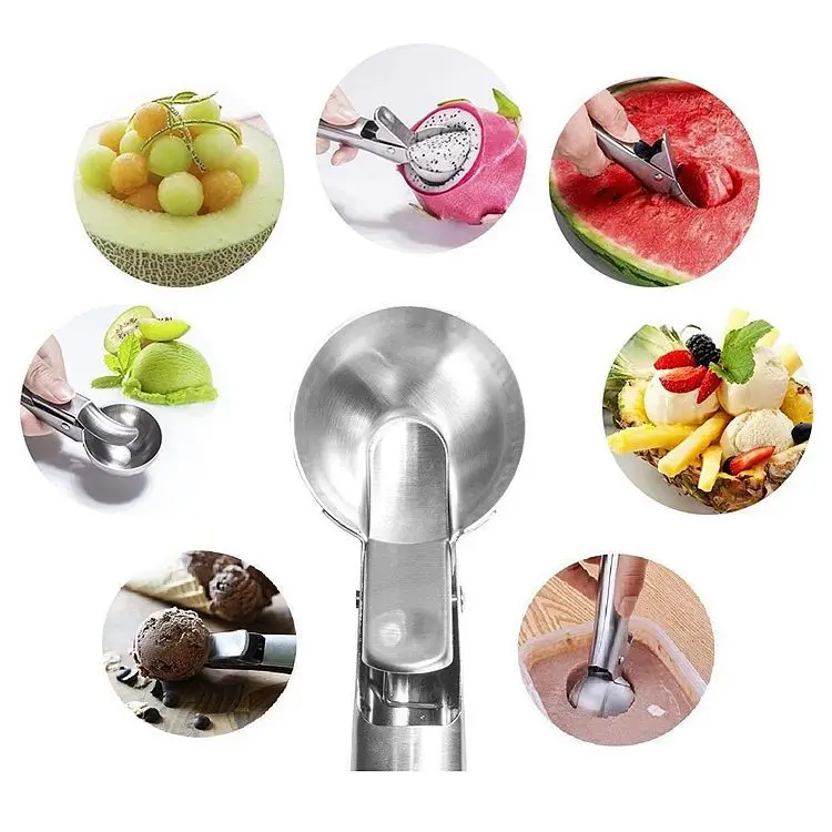Manufacturers Currently Available Stainless Steel Commercial Use Ice Cream Scoop Melon Baller Household Could Formula Fruit Ice
Manufacturers Currently Available Stainless Steel Commercial Use Ice Cream Scoop Melon Baller Household Could Formula Fruit Ice