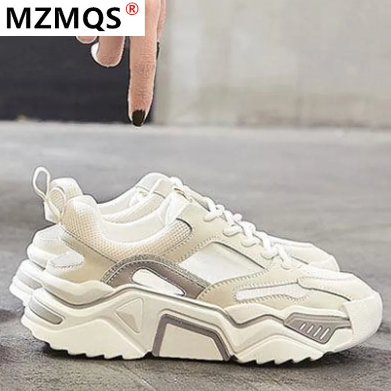 2021 Women's Lace-up Color Matching Sneakers Fashion Women's Shoes Comfortable Breathable Casual Shoes Women Mesh Platform Shoes
2021 Women's Lace-up Color Matching Sneakers Fashion Women's Shoes Comfortable Breathable Casual Shoes Women Mesh Platform Shoes