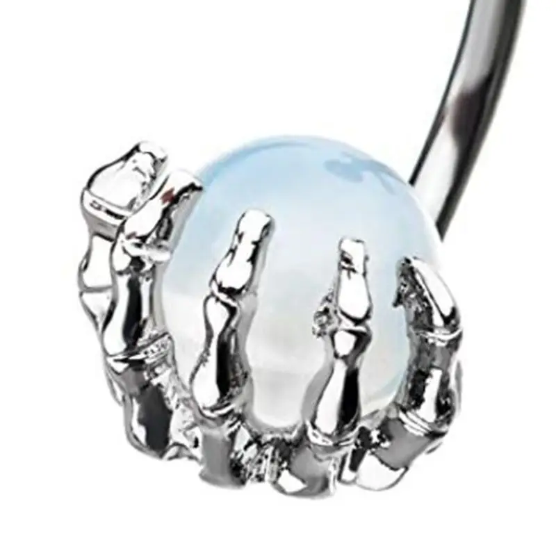 Stainless Steel Body Navel Rings Belly Piercing Button Ring Skull Hand with Ball 45BC
Stainless Steel Body Navel Rings Belly Piercing Button Ring Skull Hand with Ball 45BC