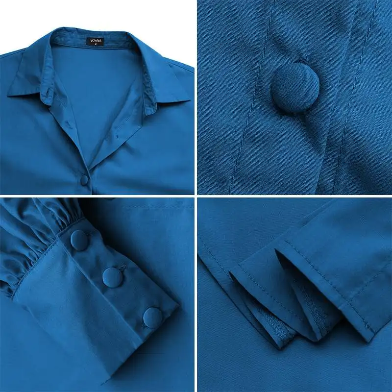 Autumn Long Sleeve Mini Dress VONDA Casual Lapel Button Down Hollow Out Shirt Dresses Bohemian Party Vestidos Loose Sundress
Autumn Long Sleeve Mini Dress VONDA Casual Lapel Button Down Hollow Out Shirt Dresses Bohemian Party Vestidos Loose Sundress