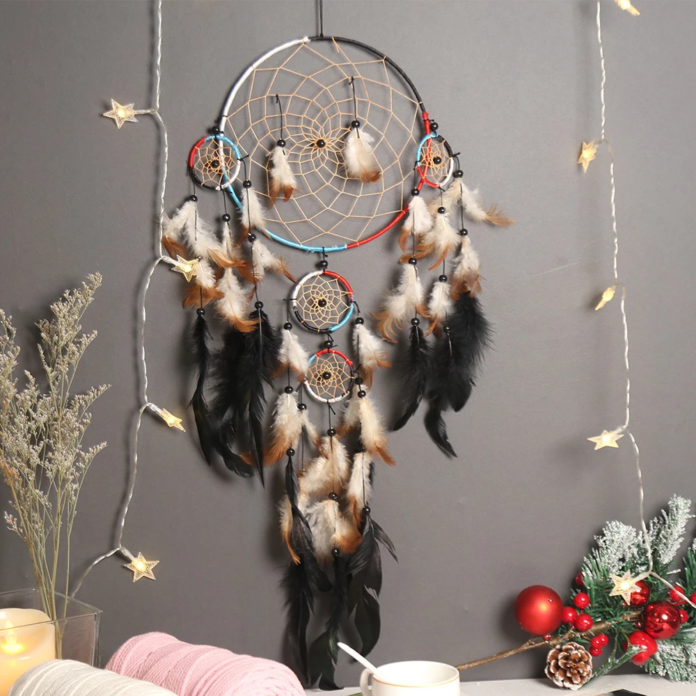 Gift Feather Dream Catchers Feathers Wall Hanging Nordic Room Car Home Decor hunter substance dreamcatcher Ornament Hot sale 
Gift Feather Dream Catchers Feathers Wall Hanging Nordic Room Car Home Decor hunter substance dreamcatcher Ornament Hot sale