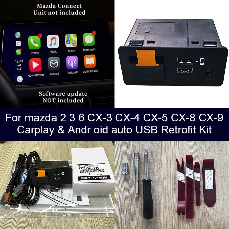 Mazda Apple CarPlay and Android Auto USB Retrofit Kit TK78 66 9U0C K1414 C922 V6 605A
Mazda Apple CarPlay and Android Auto USB Retrofit Kit TK78 66 9U0C K1414 C922 V6 605A