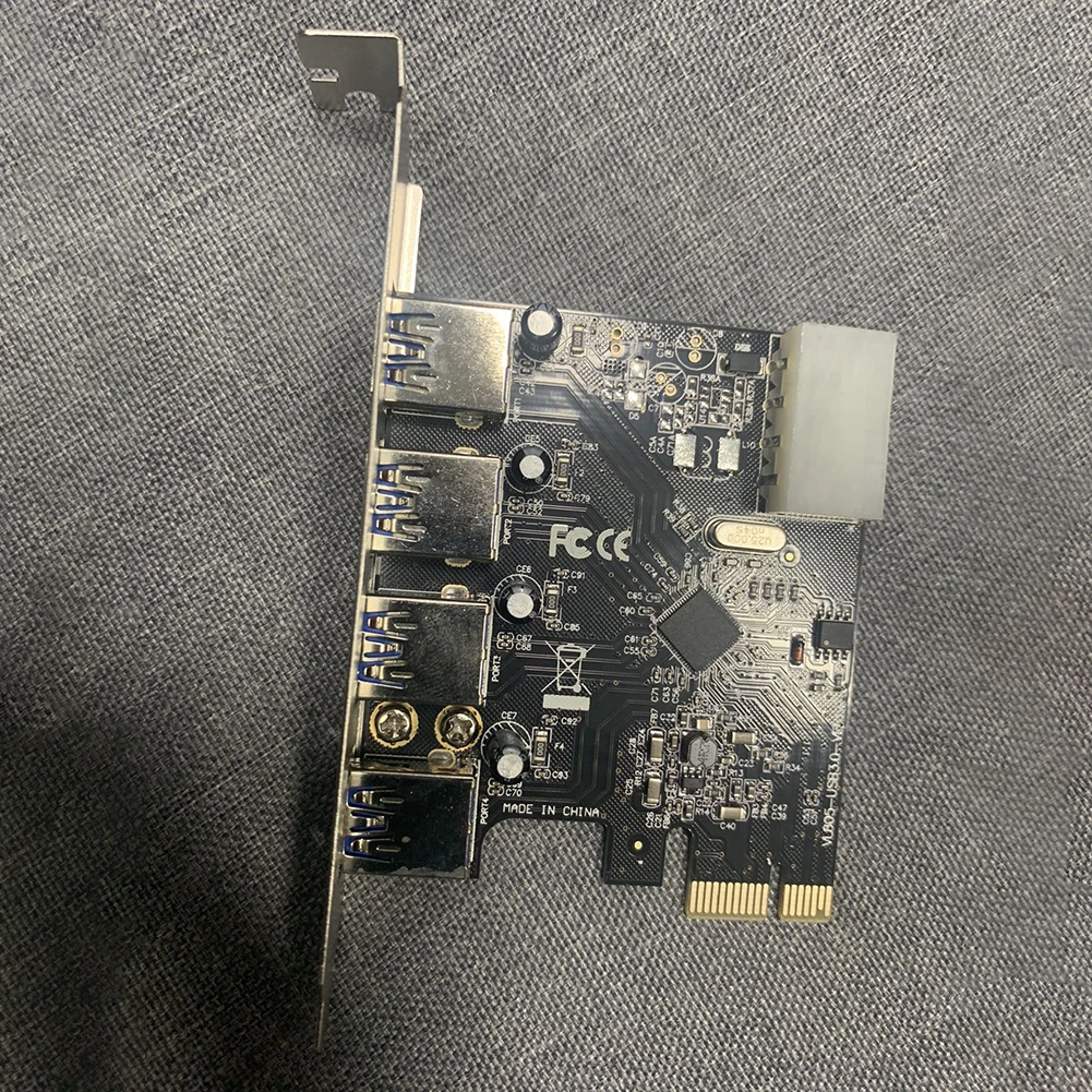 5Gbps PCI-E to USB 3.0 HUB 4 Ports USB PCI-E Express Expansion Card Expansion Card Adapter Speed Desktop
5Gbps PCI-E to USB 3.0 HUB 4 Ports USB PCI-E Express Expansion Card Expansion Card Adapter Speed Desktop