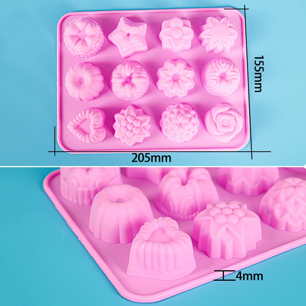DIY Baking Resin Mold 12 Grid Rose Pink Jelly Resin Mold DIY Silicone Mold UV Epoxy Mould for Crafts Decoration Components
DIY Baking Resin Mold 12 Grid Rose Pink Jelly Resin Mold DIY Silicone Mold UV Epoxy Mould for Crafts Decoration Components