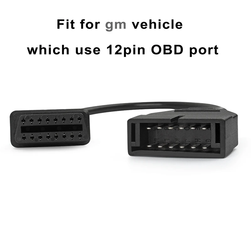 Автомобильный диагностический разъем OBDII OBD 2 коннектор адаптер для 12 Pin GM12 до 16