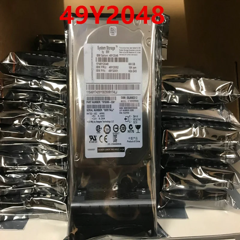 

Original New HDD For IBM DS3524 600GB 2.5" SAS 6 Gb/S 64MB 10000RPM For Internal HDD For Server HDD For 49Y2048 49Y2051 49Y2052