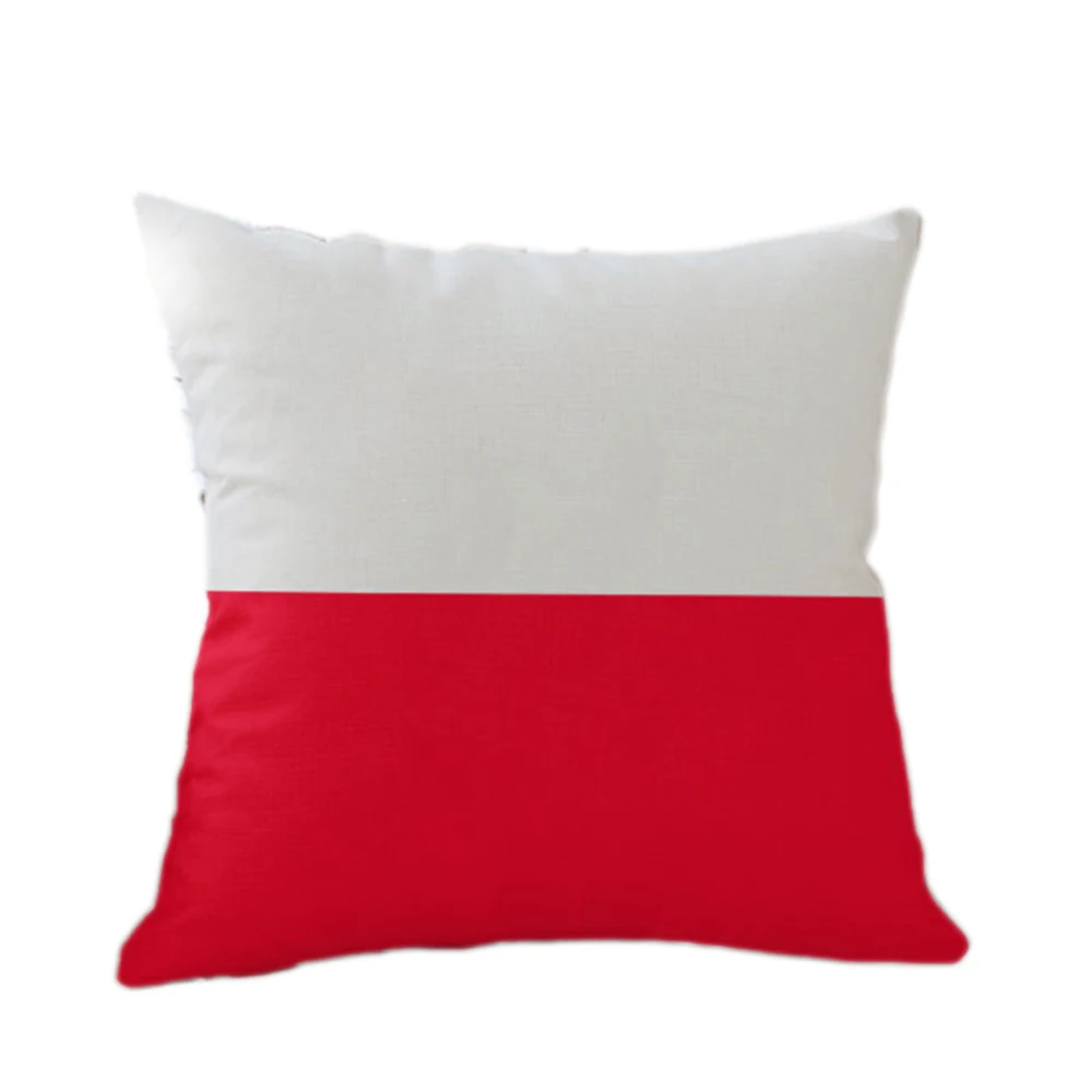 Польша флаги 45X45 см из хлопка и льна бельгийского Национальный флаг подушка чехол, домашняя подушка чехол s Новый 
Польша флаги 45X45 см из хлопка и льна бельгийского Национальный флаг подушка чехол, домашняя подушка чехол s Новый