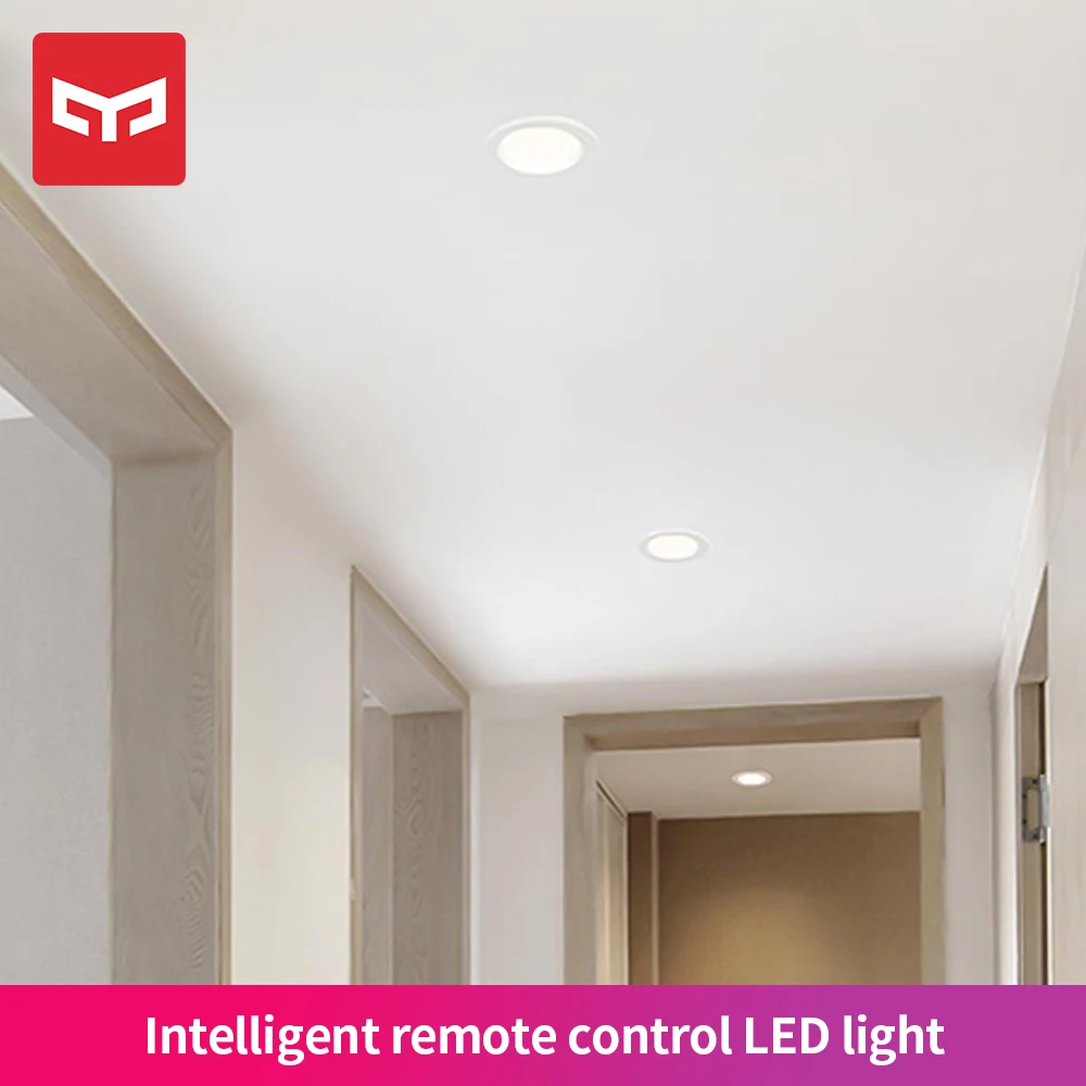 Yeelight Smart Downlight Work With Mi Home App Remote Control White & Warm Light Embedded Ceiling LED Lamp 4W 300lm | Электроника
