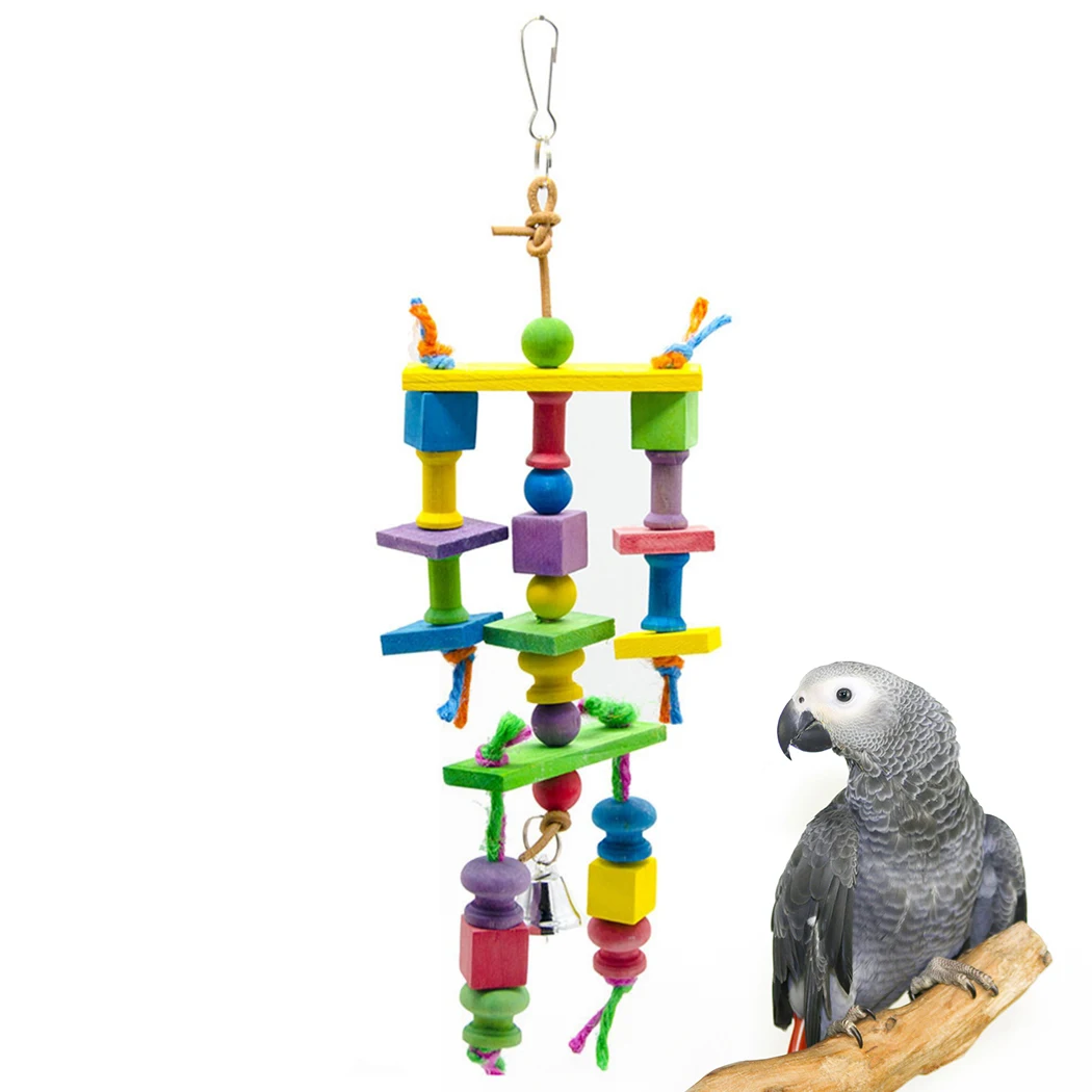 Parrot Block Toy Wooden Tassels Multi-Layer Bird Chewing Toy Parakeet Bell Toy For Bird Toy Accessories Supplies
Parrot Block Toy Wooden Tassels Multi-Layer Bird Chewing Toy Parakeet Bell Toy For Bird Toy Accessories Supplies