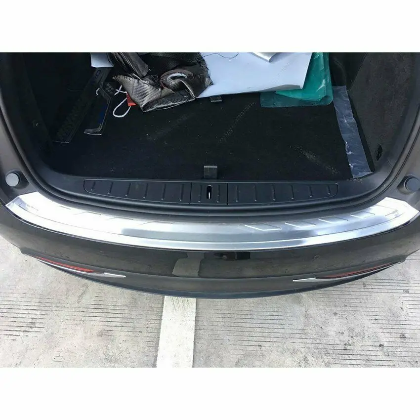 Stainless Steel Rear Bumper Protection Cover Trim Fit Tesla Model X 2016-2021
Stainless Steel Rear Bumper Protection Cover Trim Fit Tesla Model X 2016-2021