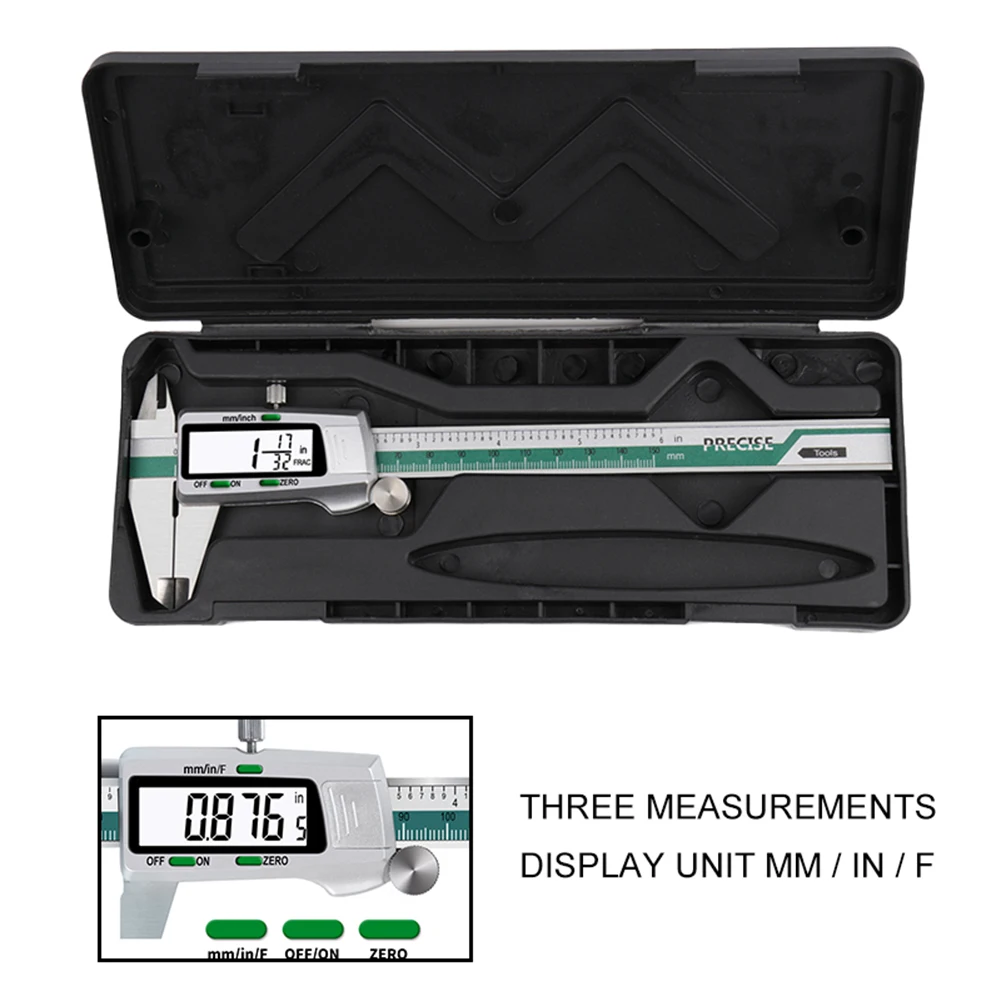Professional Digital Caliper LCD Display mm/inch Digital 0-300mm Accuracy 0.02mm Vernier Caliper Gauge Micrometer Measuring Tool
Professional Digital Caliper LCD Display mm/inch Digital 0-300mm Accuracy 0.02mm Vernier Caliper Gauge Micrometer Measuring Tool