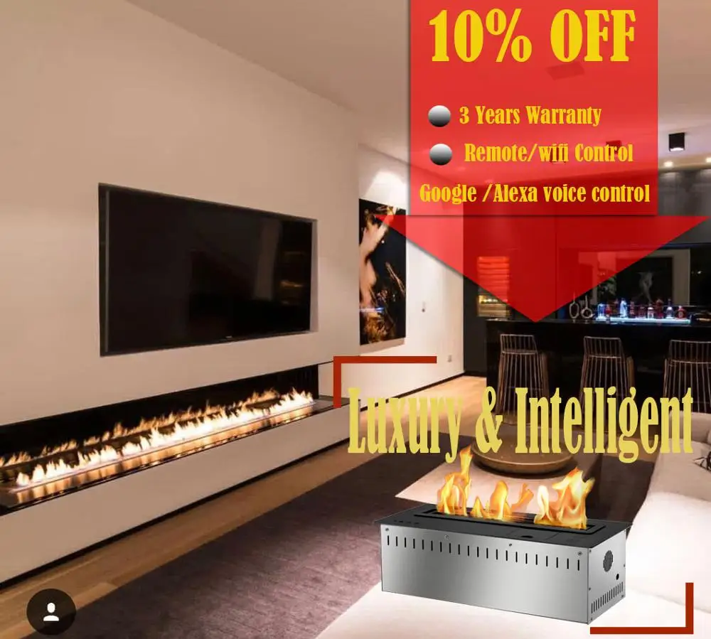 Inno жизни 24 дюйма биоэтанол плита Современный Камин Вентлесс с remotecontrol|Камины| |