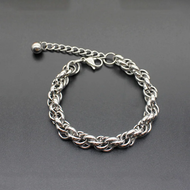 9mm Mens Bracelet Chain Silver color Tone Stainless Steel Bracelets for Men Rolo Cable Cuban Link Jewelry Male Accessories
9mm Mens Bracelet Chain Silver color Tone Stainless Steel Bracelets for Men Rolo Cable Cuban Link Jewelry Male Accessories