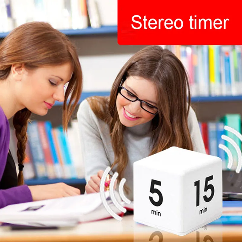 2 Pcs Timer Square Timer Stylish Mini Timer,for Yoga Siesta Kitchen Timer