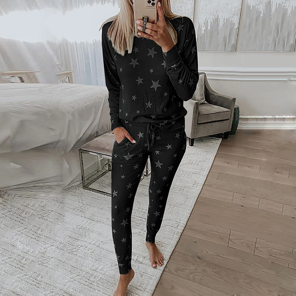 Autumn Knitted Lounge Wear Set Women Loungewear Pajama Set Women Female Nightwear Ladies Sleepwear Homewear Sleep Wear
Autumn Knitted Lounge Wear Set Women Loungewear Pajama Set Women Female Nightwear Ladies Sleepwear Homewear Sleep Wear