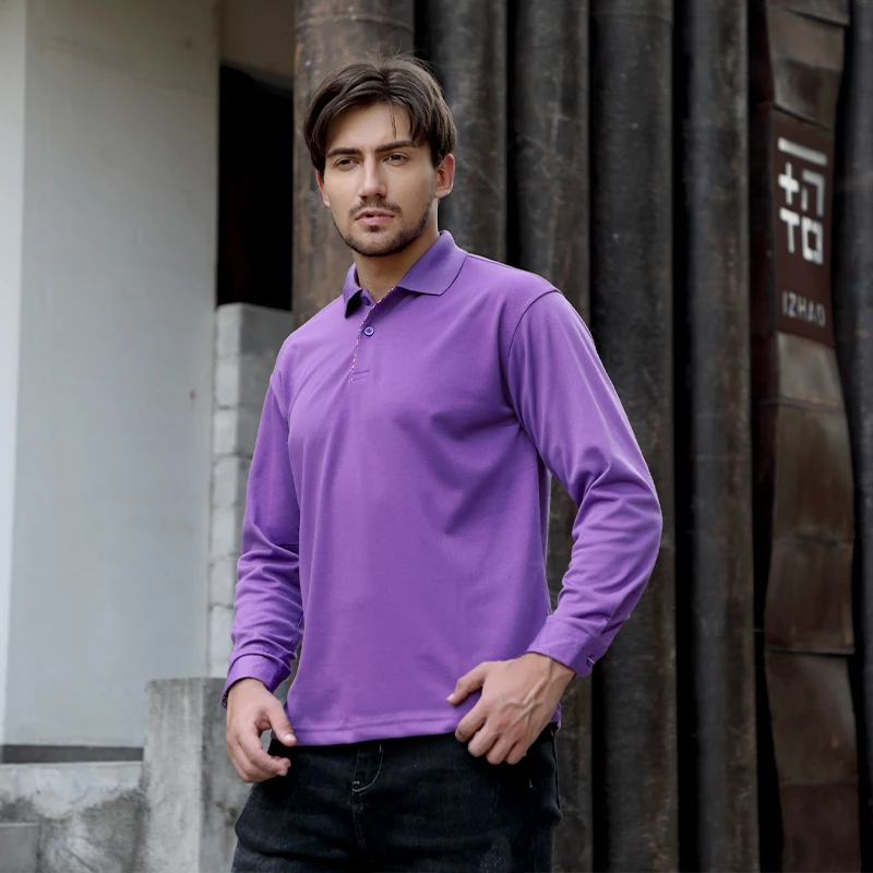 Men's Polo Shirt 2021 spring and summer new Lapel long sleeve polo shirt business casual shirt printing
Men's Polo Shirt 2021 spring and summer new Lapel long sleeve polo shirt business casual shirt printing