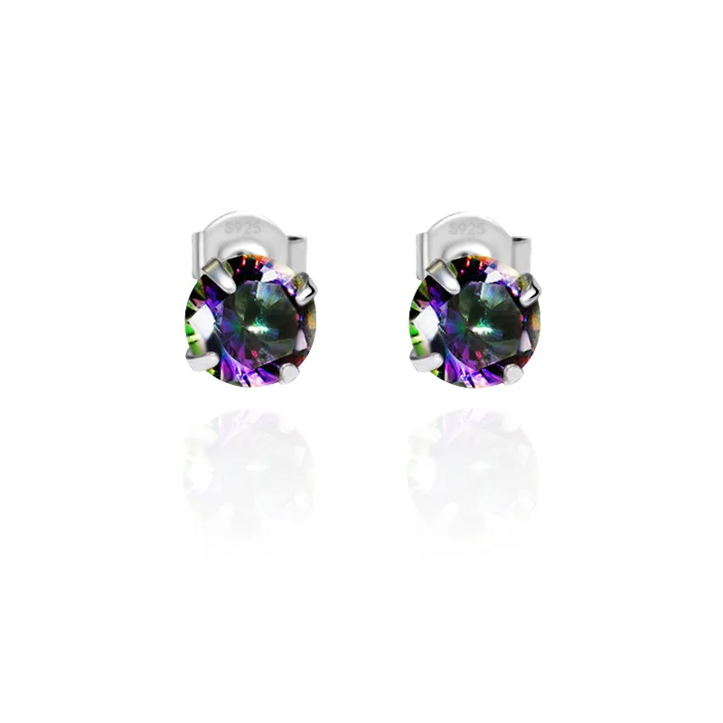 925 Sterling Silver 7MM Crystal Round Bead Piercing Stud Earrings For Women Girls Wedding Jewelry Pendientes eh969
925 Sterling Silver 7MM Crystal Round Bead Piercing Stud Earrings For Women Girls Wedding Jewelry Pendientes eh969