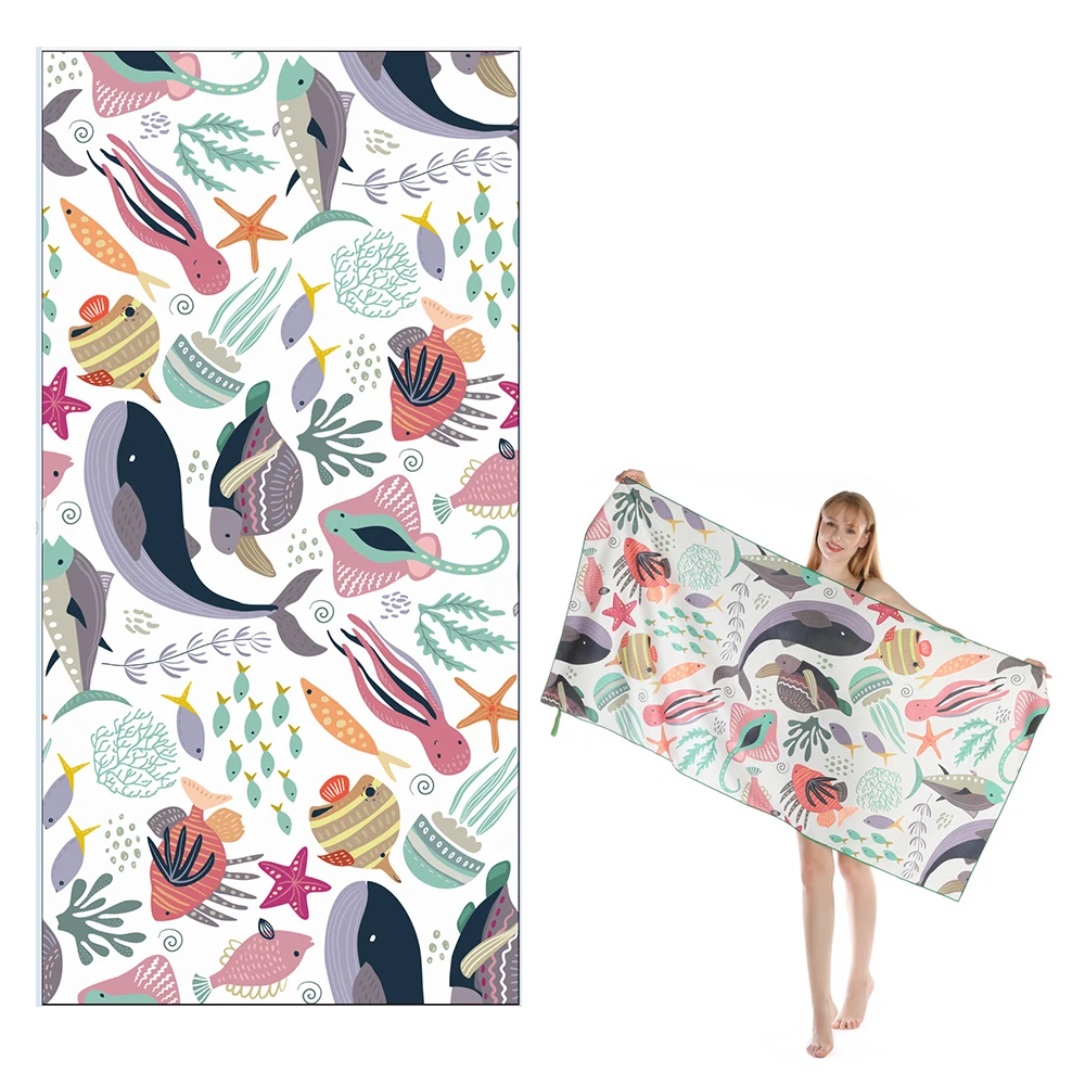 Quick Drying Beach Bath Towel Soft Printed Microfiber Magic Strong Absorbent Travel Shower Bath Towel Hiking Swimming Cover
Quick Drying Beach Bath Towel Soft Printed Microfiber Magic Strong Absorbent Travel Shower Bath Towel Hiking Swimming Cover