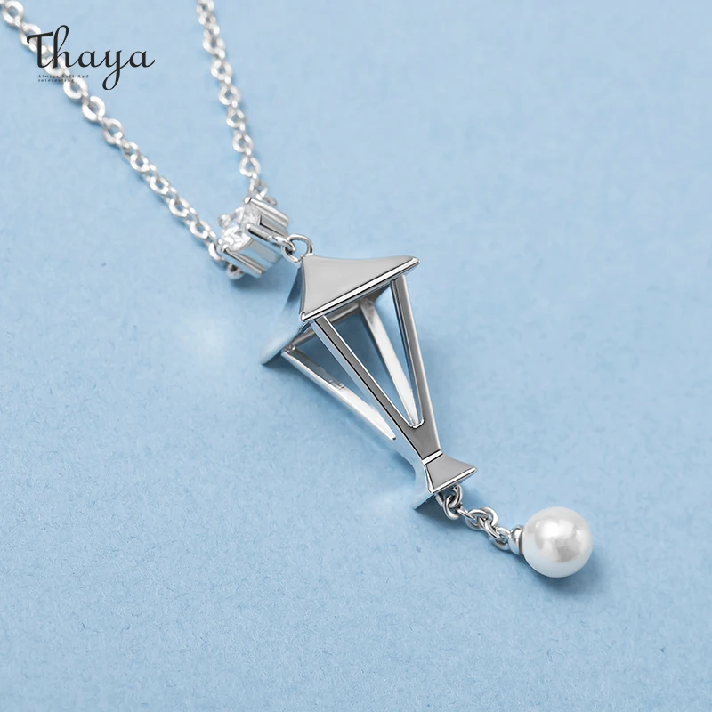 Thaya Necklace For Women Roman Lamp Hollow Imitation Pearls Pendants Zircon Silver Color 45cm For Female Jewelry Trend Gift
Thaya Necklace For Women Roman Lamp Hollow Imitation Pearls Pendants Zircon Silver Color 45cm For Female Jewelry Trend Gift