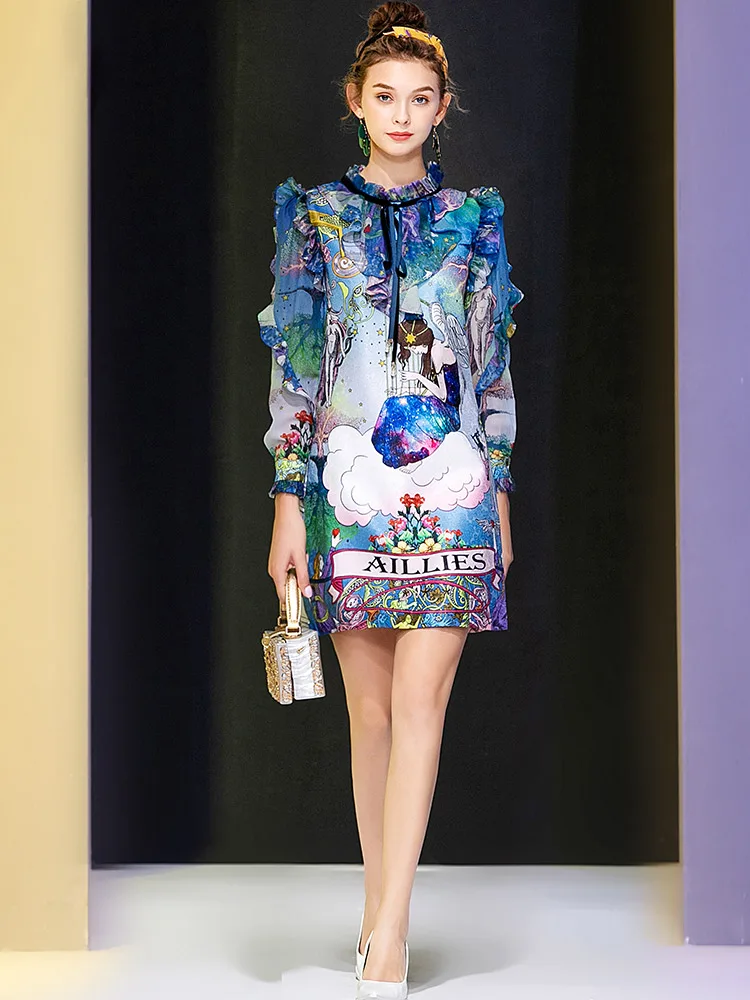 2021 Autumn New Fashion Leaf Long-sleeved Printed Party Dress for Women
2021 Autumn New Fashion Leaf Long-sleeved Printed Party Dress for Women